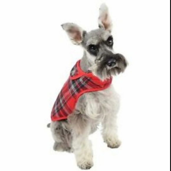 MARTHA Stewart Red Plaid Tweed Barn Coat For Dogs Small - Picture 10 of 10